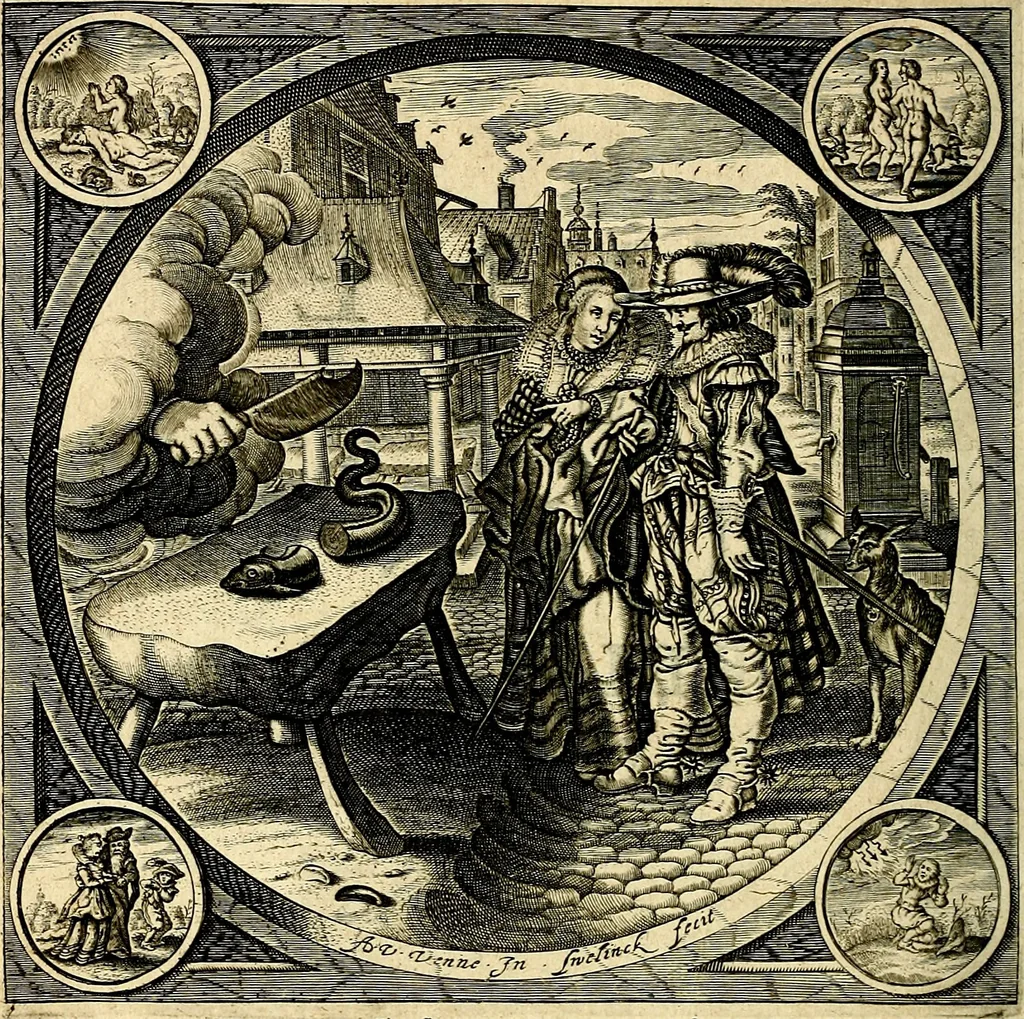 An illustration from Proteus, ofte, Minne-beelden verandert in sinne-beelden, 1627, leaf 51