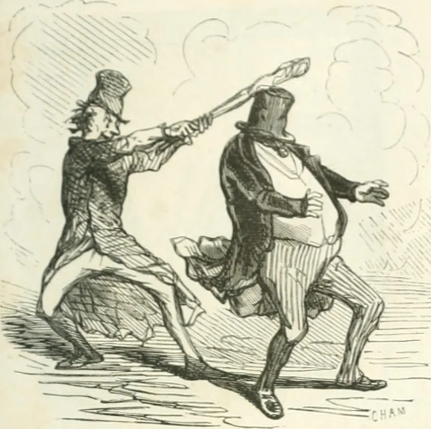An illustration from Proudhoniana, 1848, leaf 18