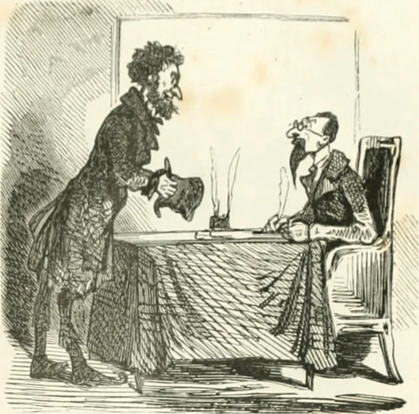 An illustration from Proudhoniana, 1848, leaf 20