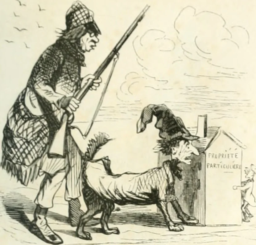 An illustration from Proudhoniana, 1848, leaf 22