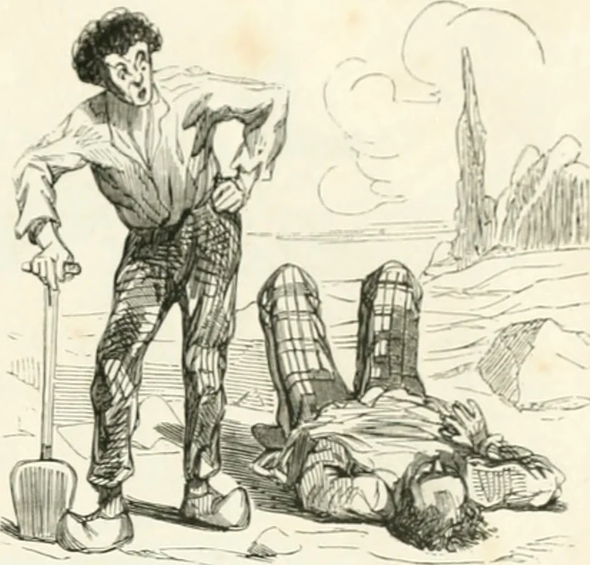 An illustration from Proudhoniana, 1848, leaf 28