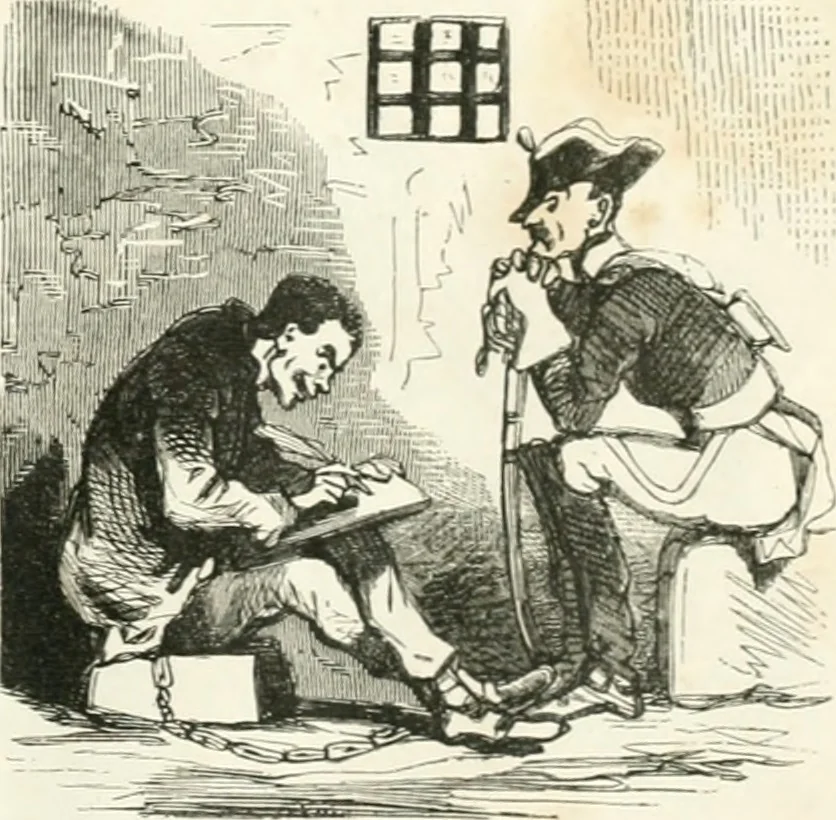 An illustration from Proudhoniana, 1848, leaf 28