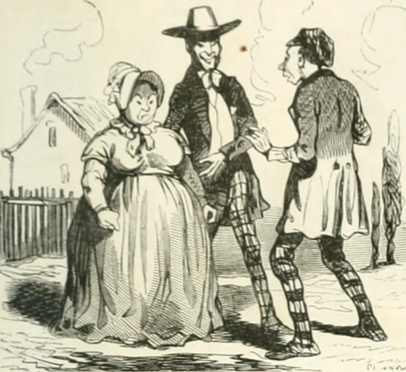 An illustration from Proudhoniana, 1848, leaf 30