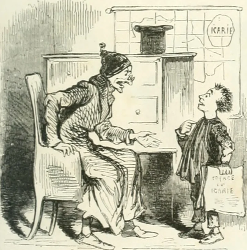 An illustration from Proudhoniana, 1848, leaf 30