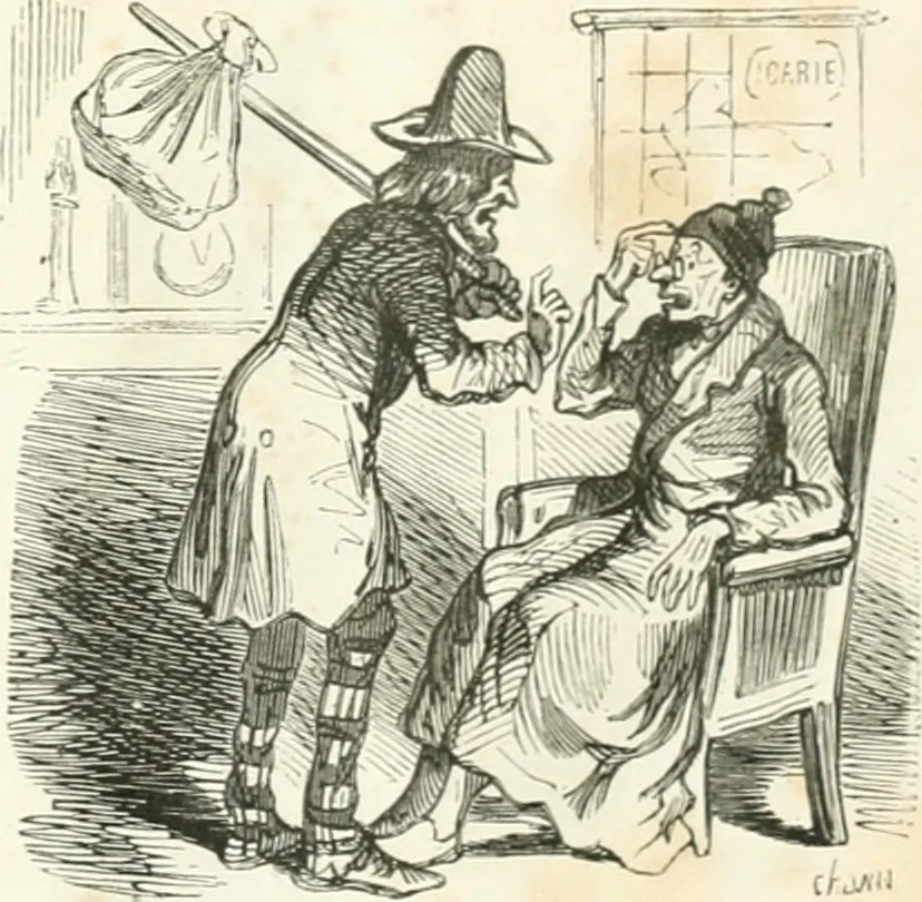 An illustration from Proudhoniana, 1848, leaf 30
