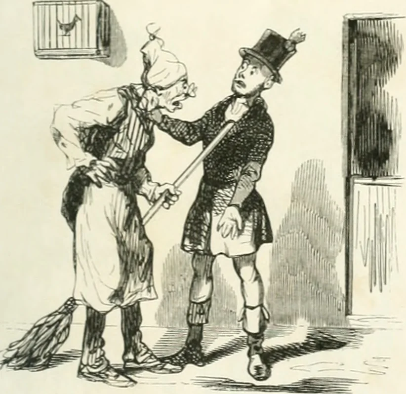 An illustration from Proudhoniana, 1848, leaf 32