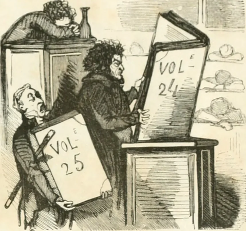 An illustration from Proudhoniana, 1848, leaf 34