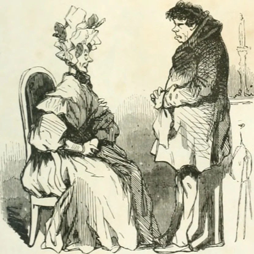 An illustration from Proudhoniana, 1848, leaf 34