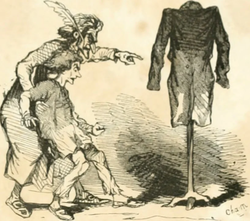An illustration from Proudhoniana, 1848, leaf 36