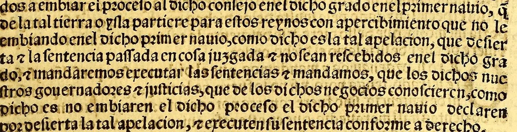 An illustration from Prouisio[n]es cedulas instruciones de su Magestad: : ordena[n]ças d[e] difu[n]tos y audie[n]cia, p[ar]a la buena expedicio[n] de los negocios, y administracio[n] d[e] justicia: y gouernacio[n] d[e]sta Nueua España: y p[ar]a el bue[n] tratamie[n]to y [con]seruacio[n] d[e] los yndios, dende el año 1525. hasta este presente de. 63, 1563, leaf 123