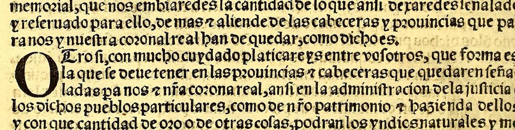 An illustration from Prouisio[n]es cedulas instruciones de su Magestad: : ordena[n]ças d[e] difu[n]tos y audie[n]cia, p[ar]a la buena expedicio[n] de los negocios, y administracio[n] d[e] justicia: y gouernacio[n] d[e]sta Nueua España: y p[ar]a el bue[n] tratamie[n]to y [con]seruacio[n] d[e] los yndios, dende el año 1525. hasta este presente de. 63, 1563, leaf 24
