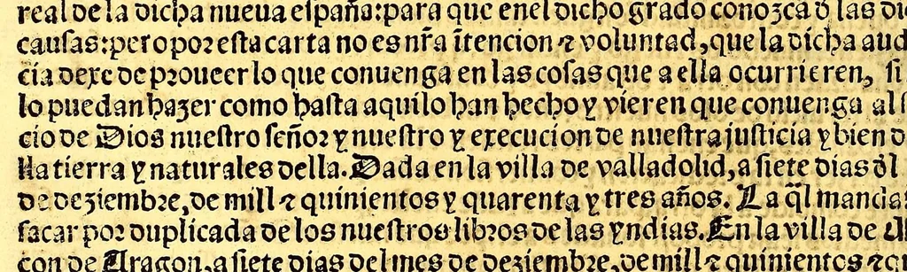An illustration from Prouisio[n]es cedulas instruciones de su Magestad: : ordena[n]ças d[e] difu[n]tos y audie[n]cia, p[ar]a la buena expedicio[n] de los negocios, y administracio[n] d[e] justicia: y gouernacio[n] d[e]sta Nueua España: y p[ar]a el bue[n] tratamie[n]to y [con]seruacio[n] d[e] los yndios, dende el año 1525. hasta este presente de. 63, 1563, leaf 390