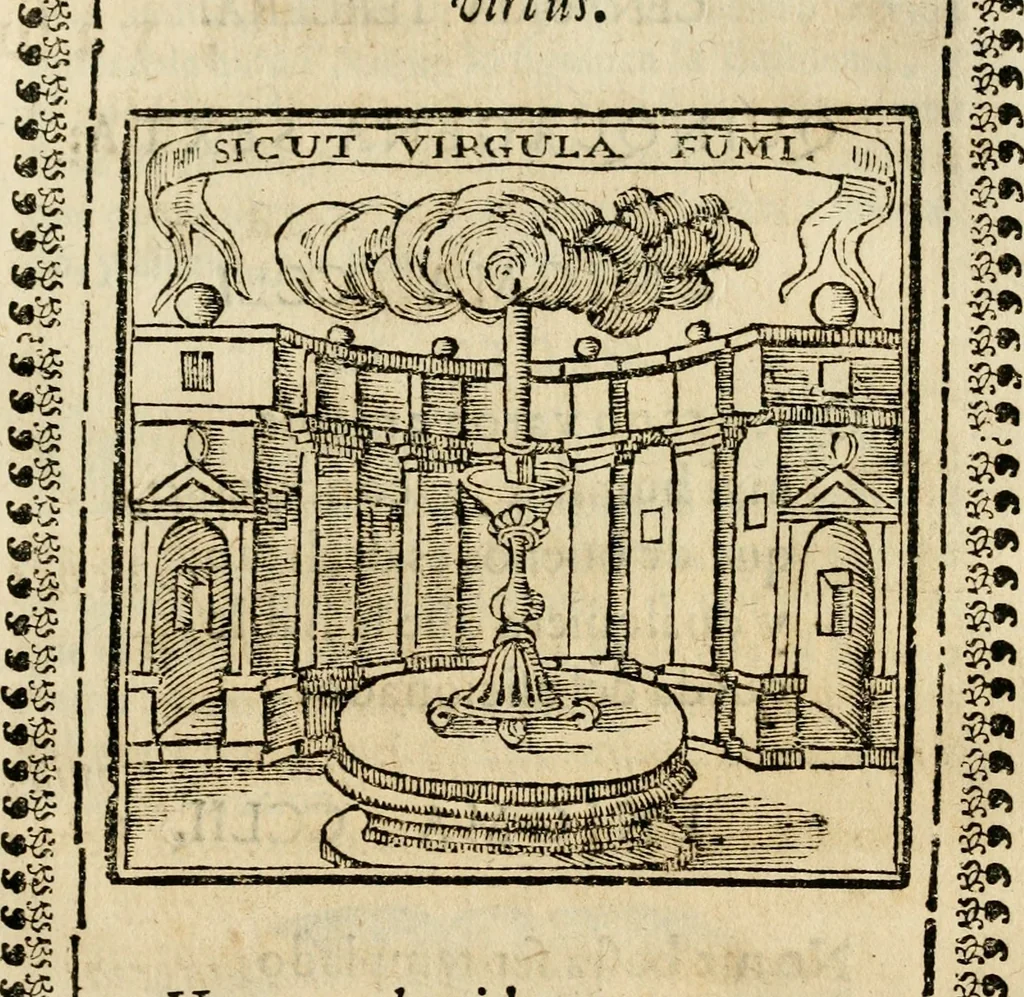An illustration from Proverbios morales, y consejos christianos : muy provechosos para concierto, y espejo de vida, adornados de lugares, y textos de las divinas, y humanas letras : y enigmas philosoficas, naturales, y morales, con sus comentos : adornadas con trece emblemas y sus estampas mui curiosas, apropriadas à sus assuntos, 1733, leaf 300