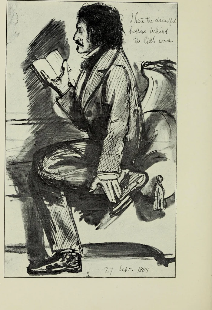 An illustration from Pr©Œraphaelite diaries and letters, 1900, leaf 251