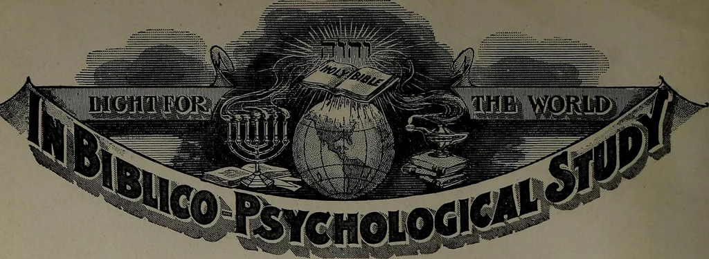 An illustration from Psychic phenomena in the light of the Bible; a treatise on the philosophy of non-medicinal healing and other psychic phenomena, in accordance with the ordinary theological science of evangelical Christianity, 1905, leaf 9