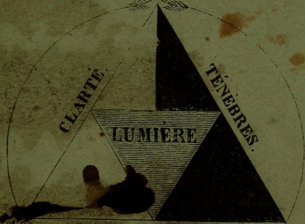An illustration from Psychologie expérimentale; comment l'esprit vient aux tables, 1854, leaf 188