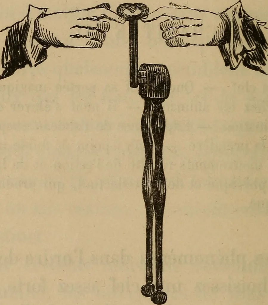 An illustration from Psychologie expérimentale; comment l'esprit vient aux tables, 1854, leaf 39