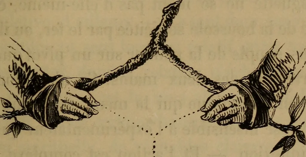 An illustration from Psychologie expérimentale; comment l'esprit vient aux tables, 1854, leaf 50