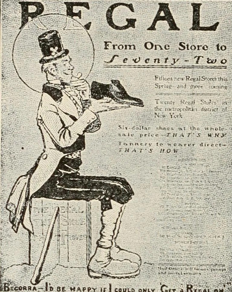 An illustration from The psychology of advertising : a simple exposition of the principles of psychology in their relation to successful advertising, 1910, leaf 91