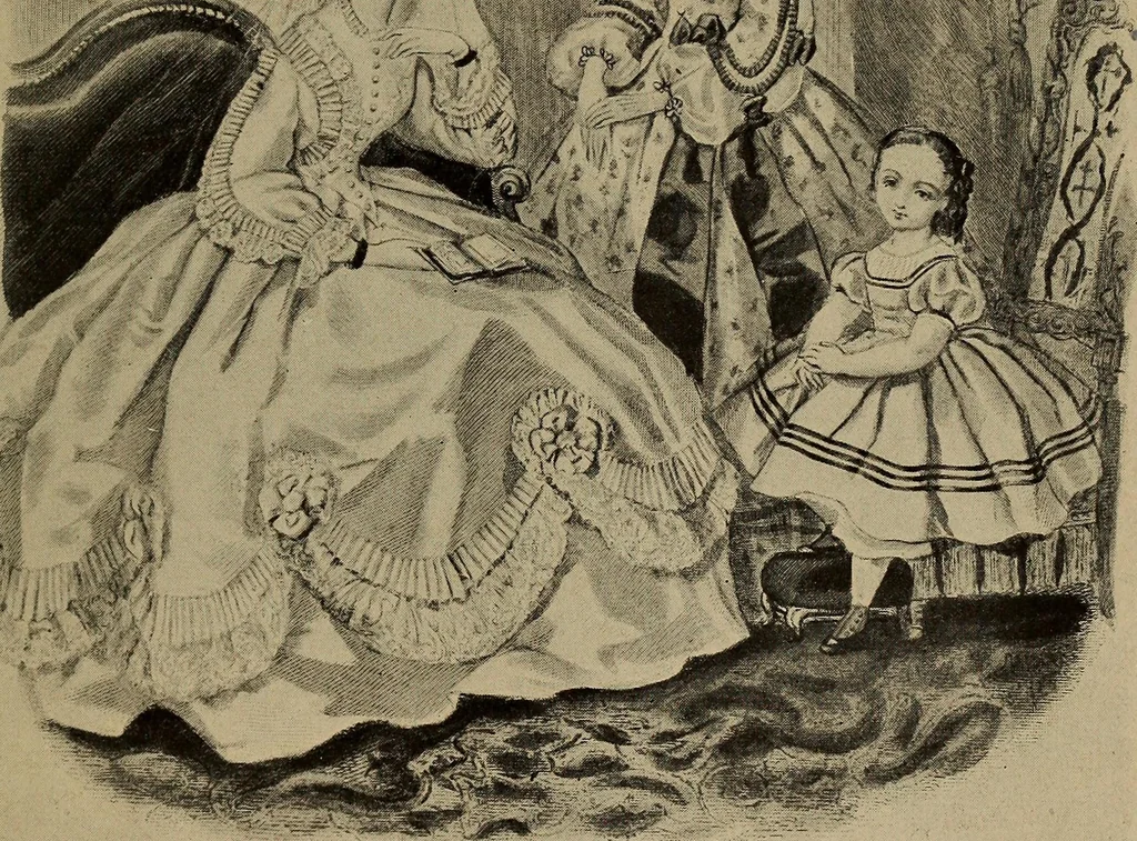 An illustration from The psychology of dress, 1920, leaf 500