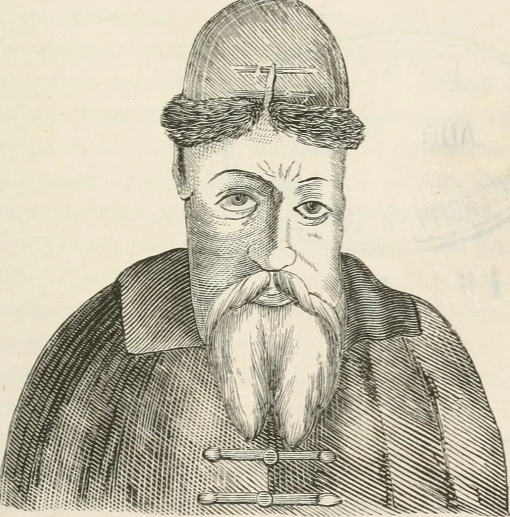 An illustration from Domashni byt russkago naroda v 16 i 17 st, 1895, leaf 6