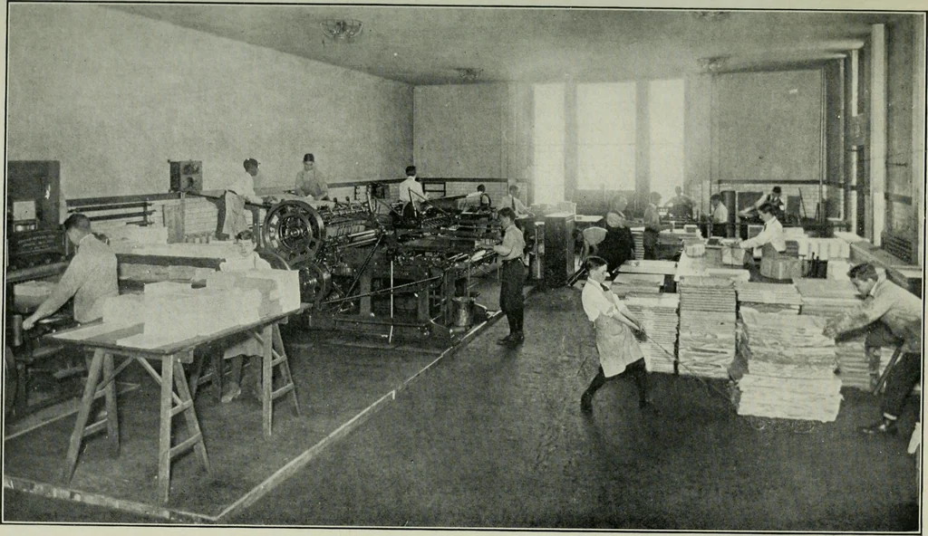 An illustration from The industrial education survey of the City of New York;, 1918, leaf 108