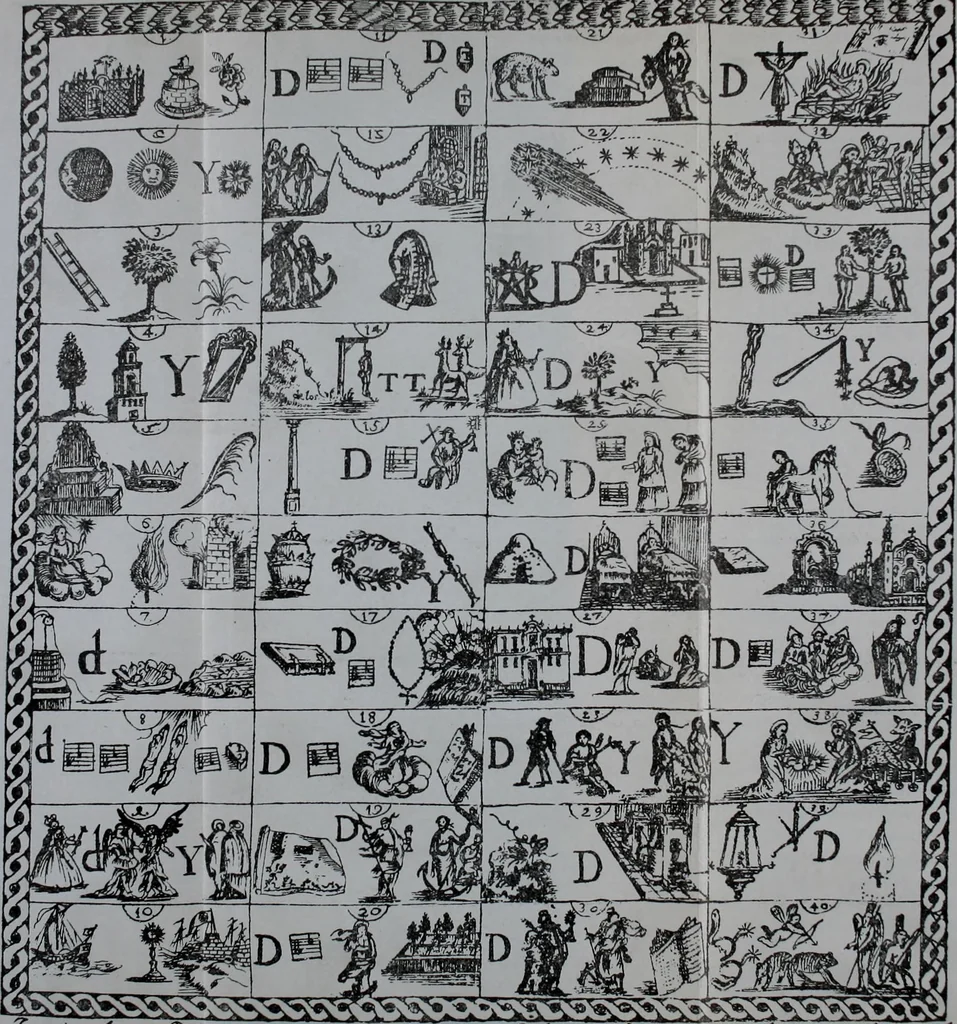 An illustration from Bibliografía mexicana del siglo XVIII, 1902, leaf 427