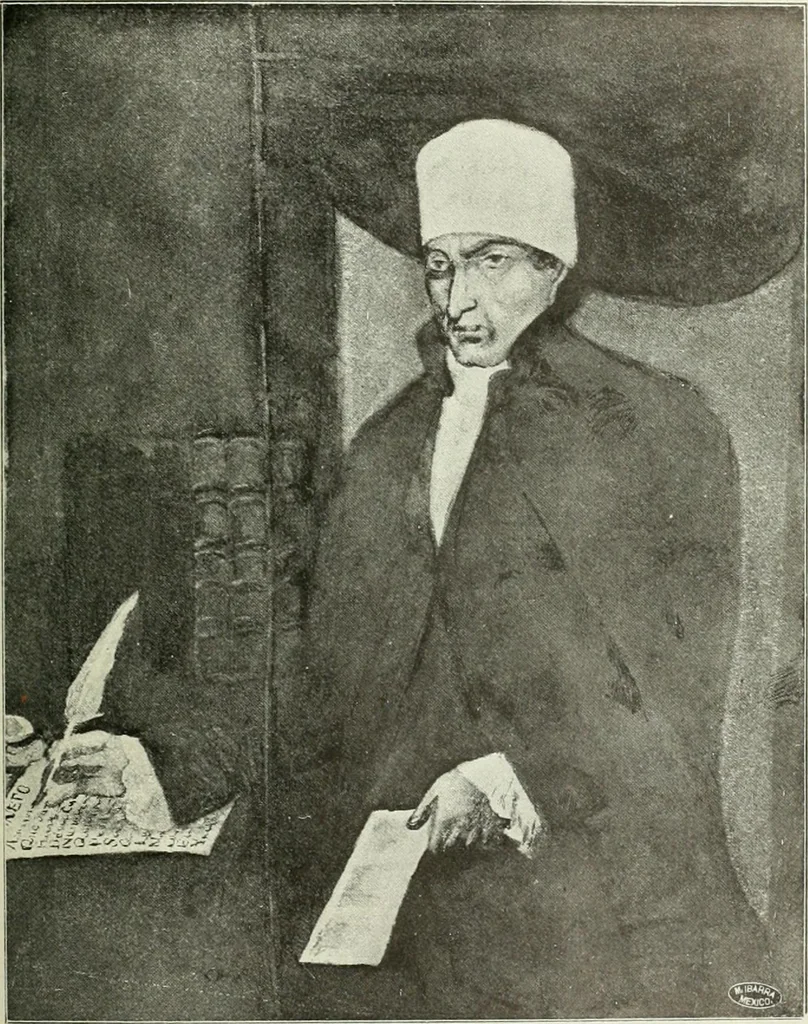 An illustration from Bibliografía mexicana del siglo XVIII, 1902, leaf 454