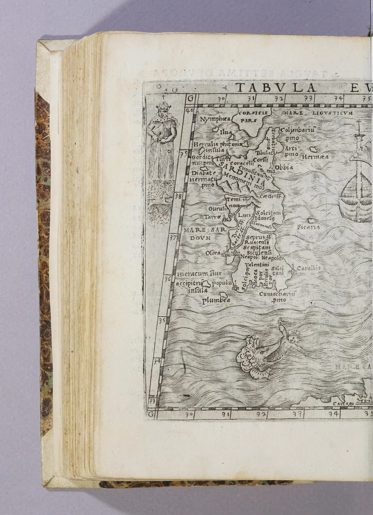 An illustration from Ptolemeo La geografia, 1548, leaf 518