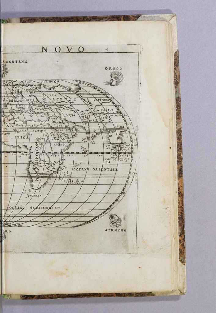 An illustration from Ptolemeo La geografia, 1548, leaf 687