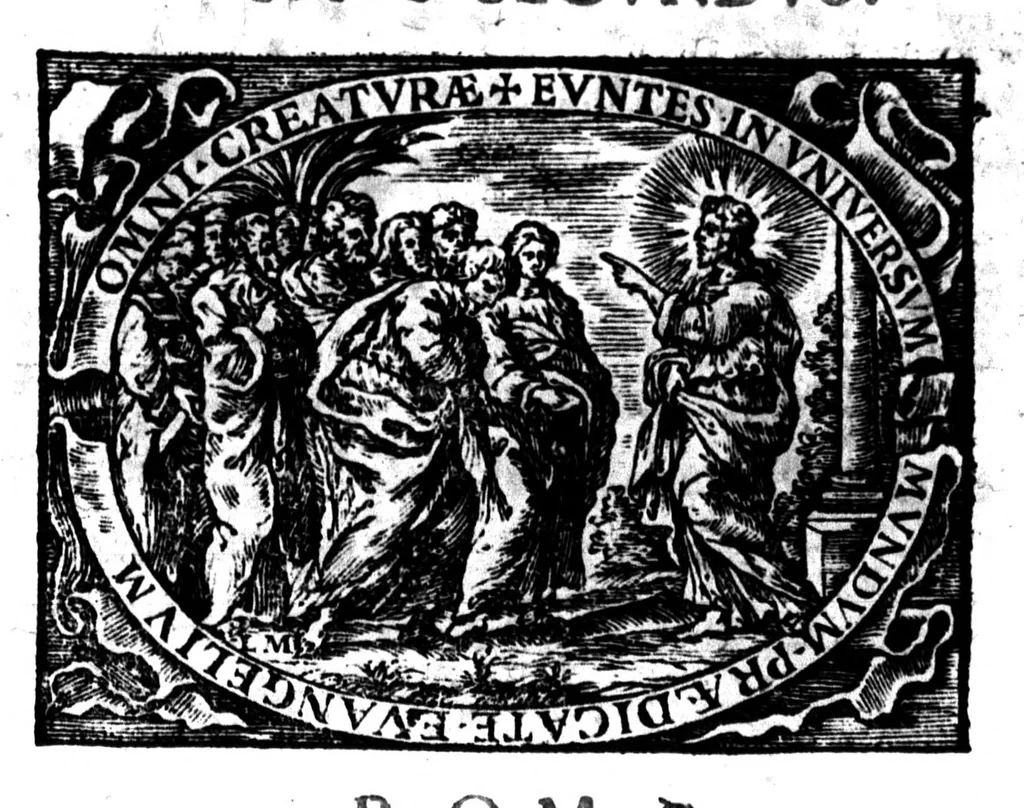 An illustration from Conciliationis ecclesiae armenae cum romana ex ipsis armenorum patrum et doctorum testimoniis in dua partes [microform] : historialem & controversialem divisae .., 1658, leaf 484
