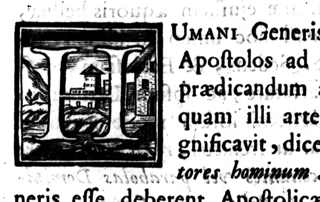 An illustration from Conciliationis ecclesiae armenae cum romana ex ipsis armenorum patrum et doctorum testimoniis in dua partes [microform] : historialem & controversialem divisae .., 1658, leaf 6