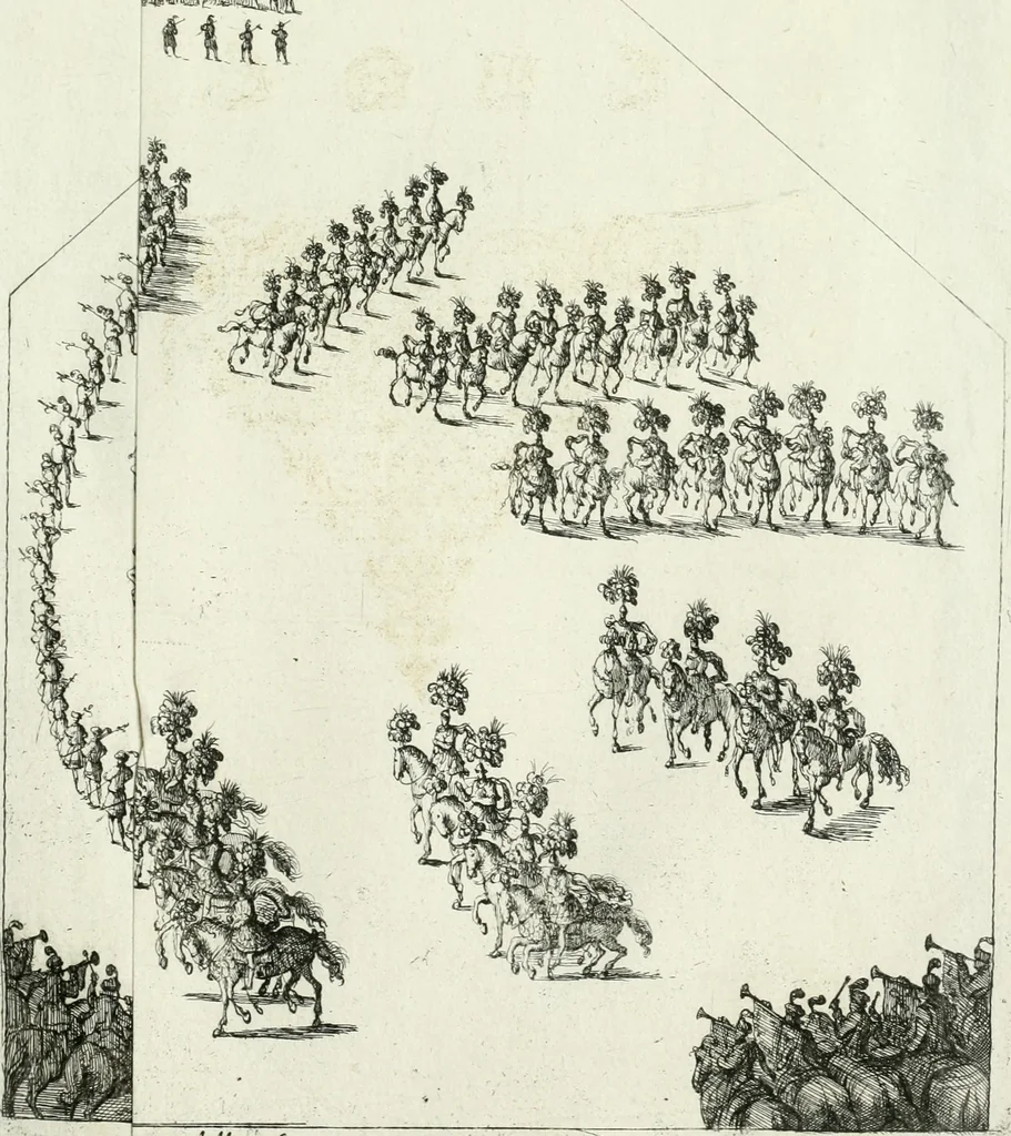An illustration from [Publications relating to the wedding of Leopold I, Holy Roman Emperor, and Margarita Teresa, Infanta of Spain], 1666, leaf 114