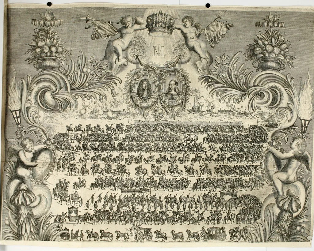 An illustration from [Publications relating to the wedding of Leopold I, Holy Roman Emperor, and Margarita Teresa, Infanta of Spain], 1666, leaf 131