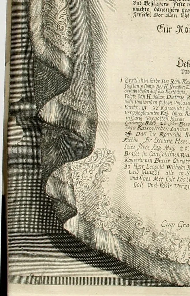 An illustration from [Publications relating to the wedding of Leopold I, Holy Roman Emperor, and Margarita Teresa, Infanta of Spain], 1666, leaf 133