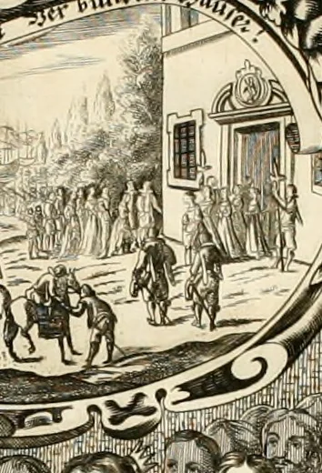 An illustration from [Publications relating to the wedding of Leopold I, Holy Roman Emperor, and Margarita Teresa, Infanta of Spain], 1666, leaf 21