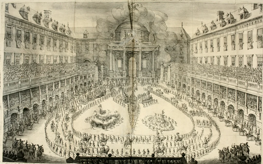 An illustration from [Publications relating to the wedding of Leopold I, Holy Roman Emperor, and Margarita Teresa, Infanta of Spain], 1666, leaf 69