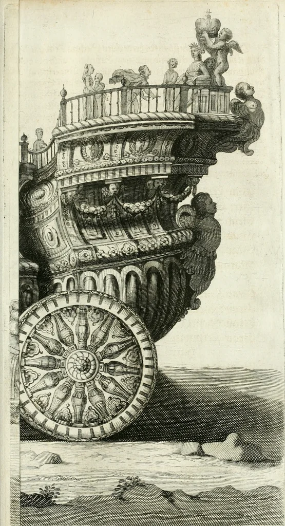 An illustration from [Publications relating to the wedding of Leopold I, Holy Roman Emperor, and Margarita Teresa, Infanta of Spain], 1666, leaf 74