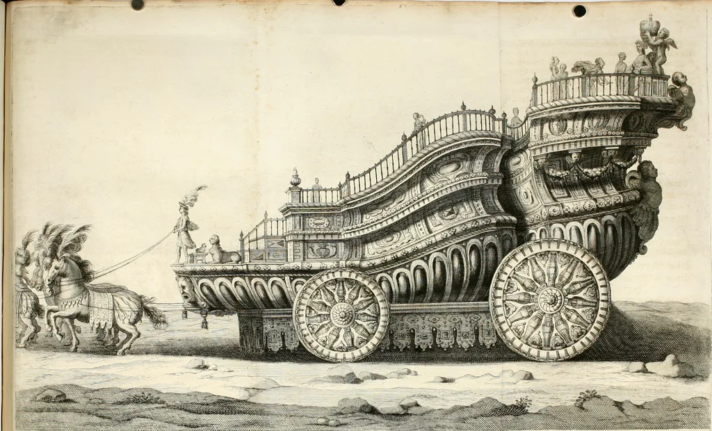 An illustration from [Publications relating to the wedding of Leopold I, Holy Roman Emperor, and Margarita Teresa, Infanta of Spain], 1666, leaf 75