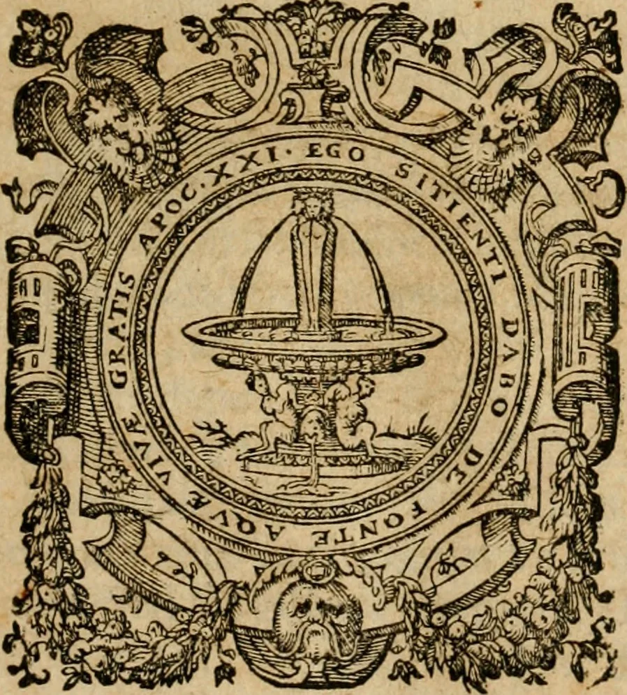 An illustration from Pub. Virgilii Maronis Bucolicorum, eclogae X. Georgicorvm, libri IIII. Aeneidos, libri XII, et in ea, Mavri Servii Honorati grammatici commentarii, ex antiquiss, exemplaribus longè meliores et auctiores. ex bibliotheca Petri Danielis I.C., 1610, leaf 6