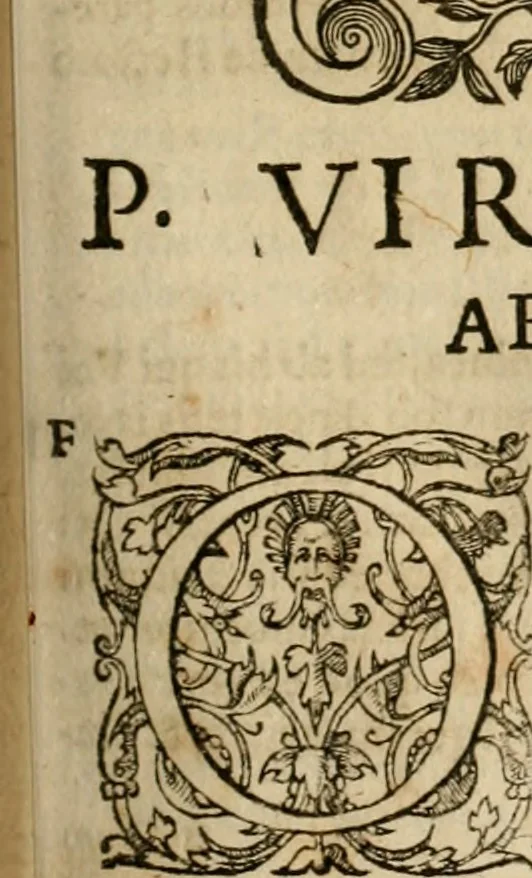 An illustration from Pub. Virgilii Maronis Bucolicorum, eclogae X. Georgicorvm, libri IIII. Aeneidos, libri XII, et in ea, Mavri Servii Honorati grammatici commentarii, ex antiquiss, exemplaribus longè meliores et auctiores. ex bibliotheca Petri Danielis I.C., 1610, leaf 676