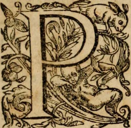 An illustration from Pub. Virgilii Maronis Bucolicorum, eclogae X. Georgicorvm, libri IIII. Aeneidos, libri XII, et in ea, Mavri Servii Honorati grammatici commentarii, ex antiquiss, exemplaribus longè meliores et auctiores. ex bibliotheca Petri Danielis I.C., 1610, leaf 8