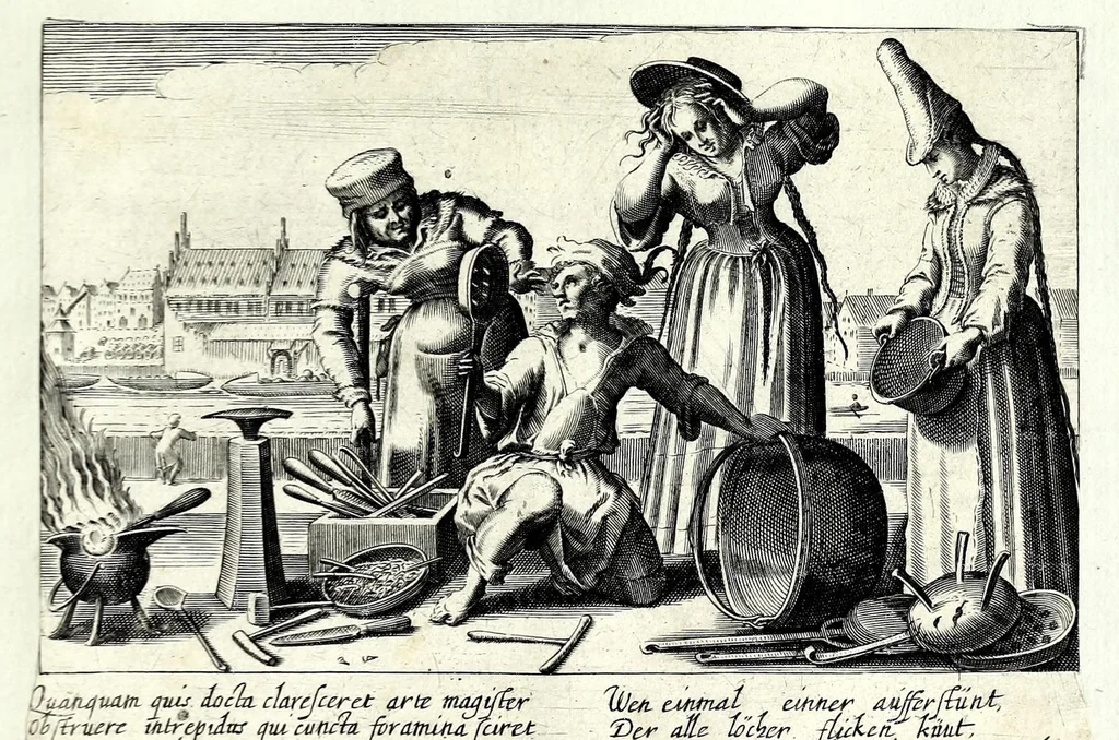 An illustration from Pugillus facetiarum iconographicaru[m] in studiosorum potissimum gratiam ex propijs eorundem albis desumptarum et iam primum hac forma editarum = Allerhand kurtzweilige Stücklein, allen Studenten furnemblich zu lieb auss ihren eigenen Stammbüchern zusamen gelesen und in dise Form gebracht zu Strasburg, 1618, leaf 81