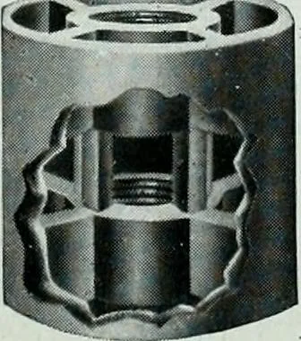 An illustration from Pumping machinery : for operation by any power : single and double acting triplex pumps for various services, deep well power working heads, artesian well cylinders, rotary and centrifugal pumps manufactured by the Deming Company, Salem, Ohio, U.S.A, 1915, leaf 111