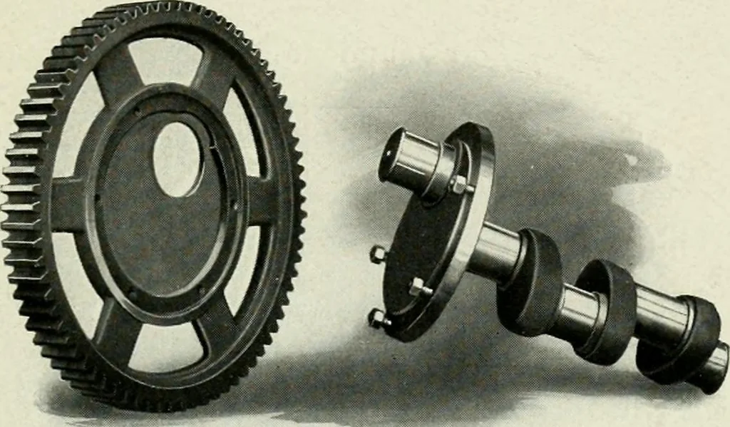 An illustration from Pumping machinery : for operation by any power : single and double acting triplex pumps for various services, deep well power working heads, artesian well cylinders, rotary and centrifugal pumps manufactured by the Deming Company, Salem, Ohio, U.S.A, 1915, leaf 13