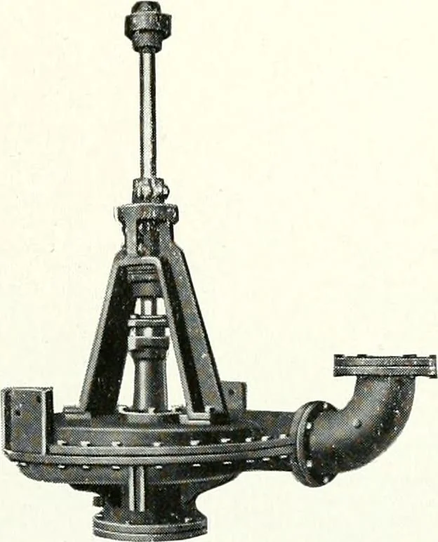 An illustration from Pumping machinery : for operation by any power : single and double acting triplex pumps for various services, deep well power working heads, artesian well cylinders, rotary and centrifugal pumps manufactured by the Deming Company, Salem, Ohio, U.S.A, 1915, leaf 132