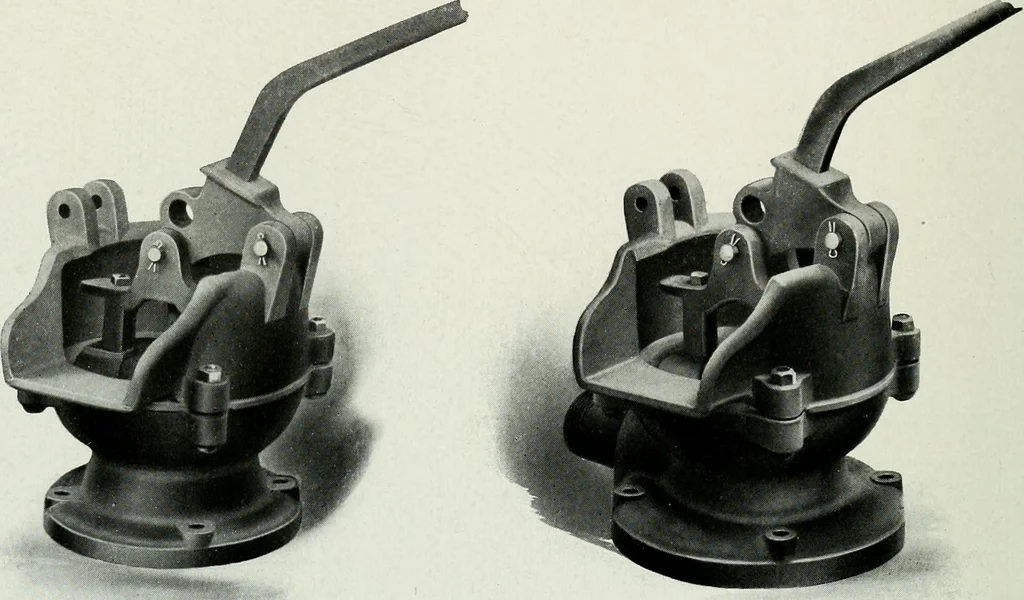 An illustration from Pumping machinery : for operation by any power : single and double acting triplex pumps for various services, deep well power working heads, artesian well cylinders, rotary and centrifugal pumps manufactured by the Deming Company, Salem, Ohio, U.S.A, 1915, leaf 143