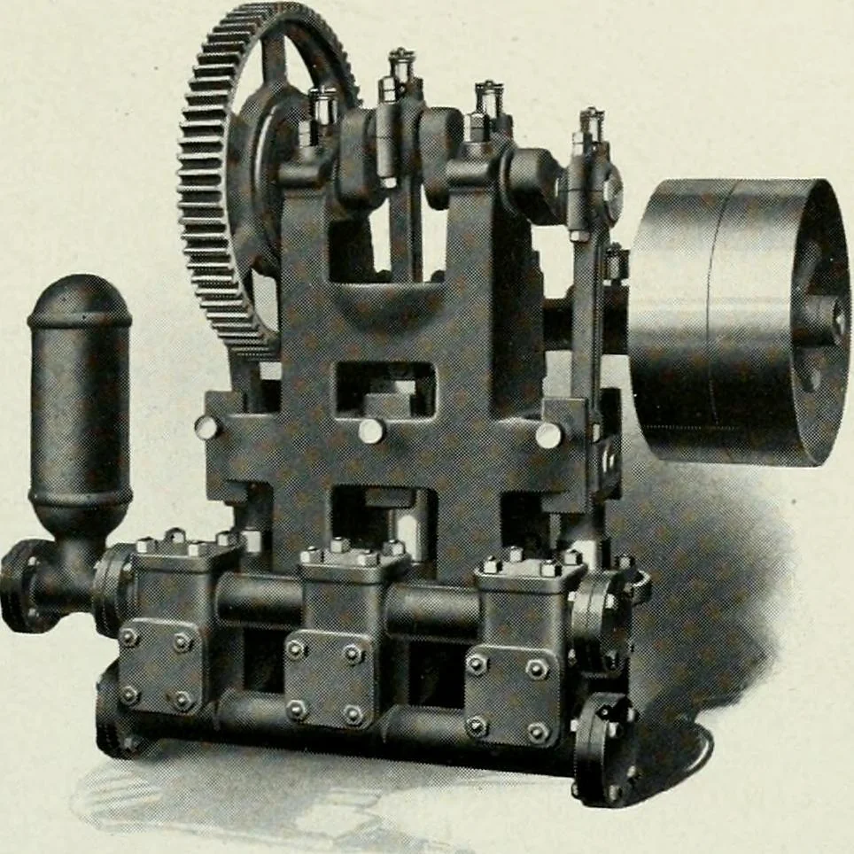 An illustration from Pumping machinery : for operation by any power : single and double acting triplex pumps for various services, deep well power working heads, artesian well cylinders, rotary and centrifugal pumps manufactured by the Deming Company, Salem, Ohio, U.S.A, 1915, leaf 33