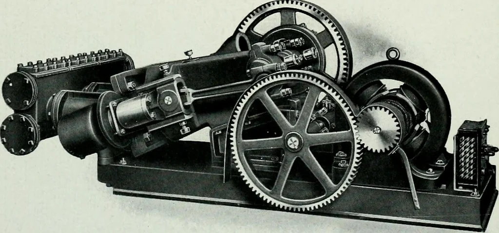 An illustration from Pumping machinery : for operation by any power : single and double acting triplex pumps for various services, deep well power working heads, artesian well cylinders, rotary and centrifugal pumps manufactured by the Deming Company, Salem, Ohio, U.S.A, 1915, leaf 41