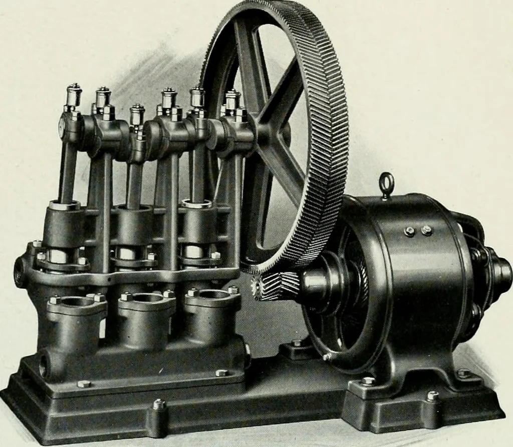 An illustration from Pumping machinery : for operation by any power : single and double acting triplex pumps for various services, deep well power working heads, artesian well cylinders, rotary and centrifugal pumps manufactured by the Deming Company, Salem, Ohio, U.S.A, 1915, leaf 55